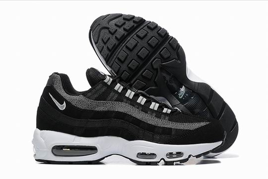 Cheap Nike Air Max 95 Black Grey Men's Shoes From China-157